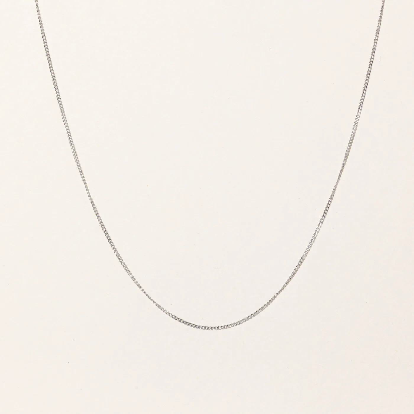 100 Ways Jewelry 100 Ways' 10K Adjustable White Gold Chain | 1.3mm | 16" - 18"