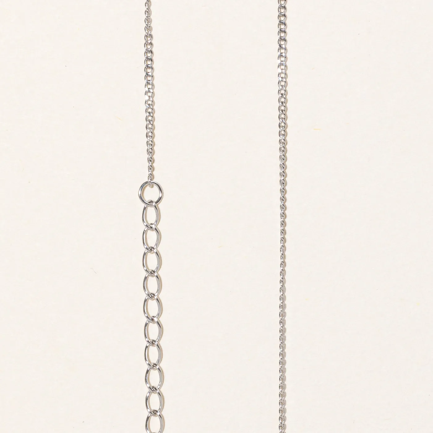100 Ways Jewelry 100 Ways' 10K Adjustable White Gold Chain | 1.3mm | 16" - 18"