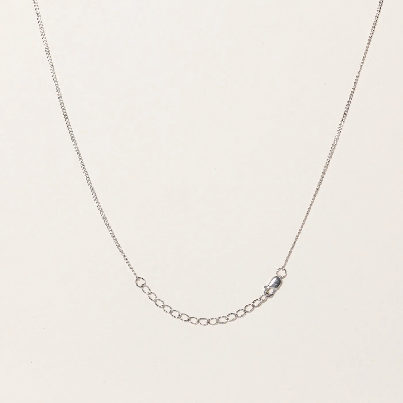 100 Ways Jewelry 100 Ways' 10K Adjustable White Gold Chain | 1.3mm | 16" - 18"