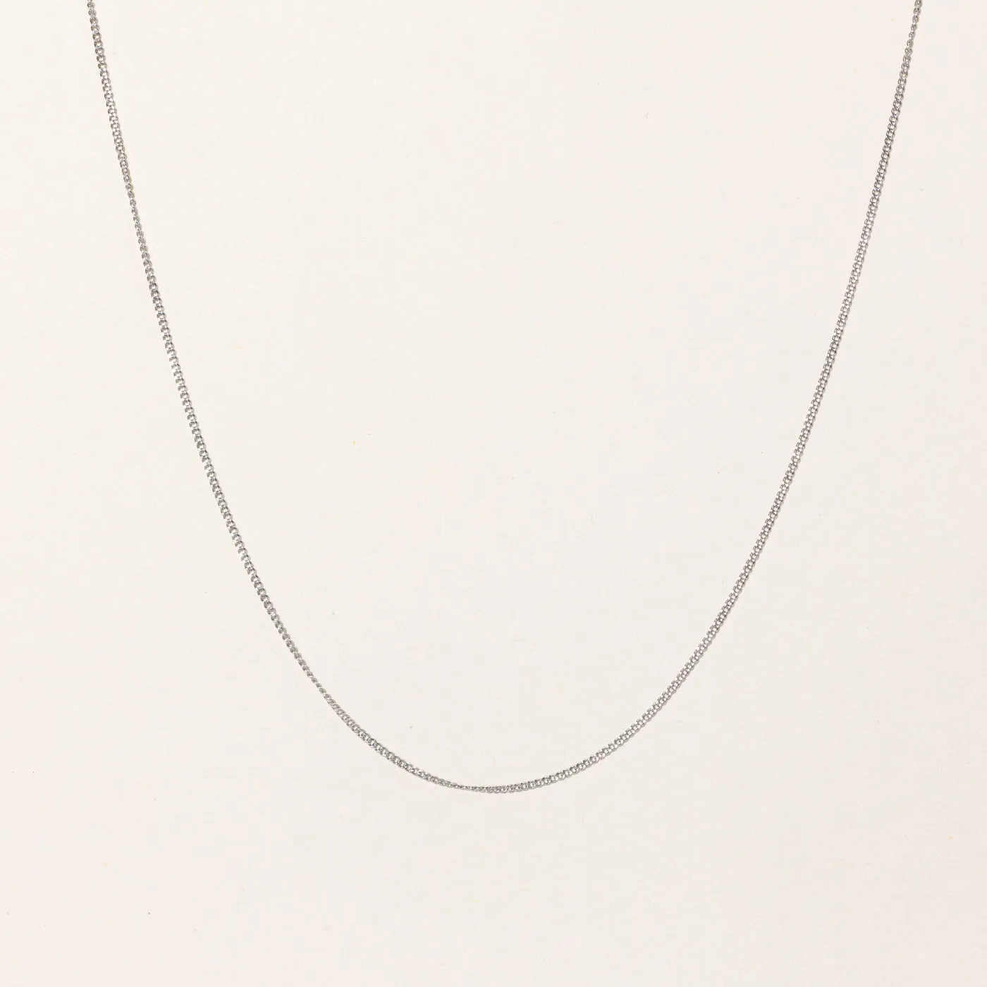 100 Ways Jewelry 100 Ways' 14K Adjustable White Gold Chain | 1.3mm | 16" - 18"