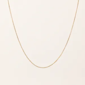 100 Ways Jewelry 100 Ways' 14K Adjustable Yellow Gold Chain | 1.3mm | 16" - 18"