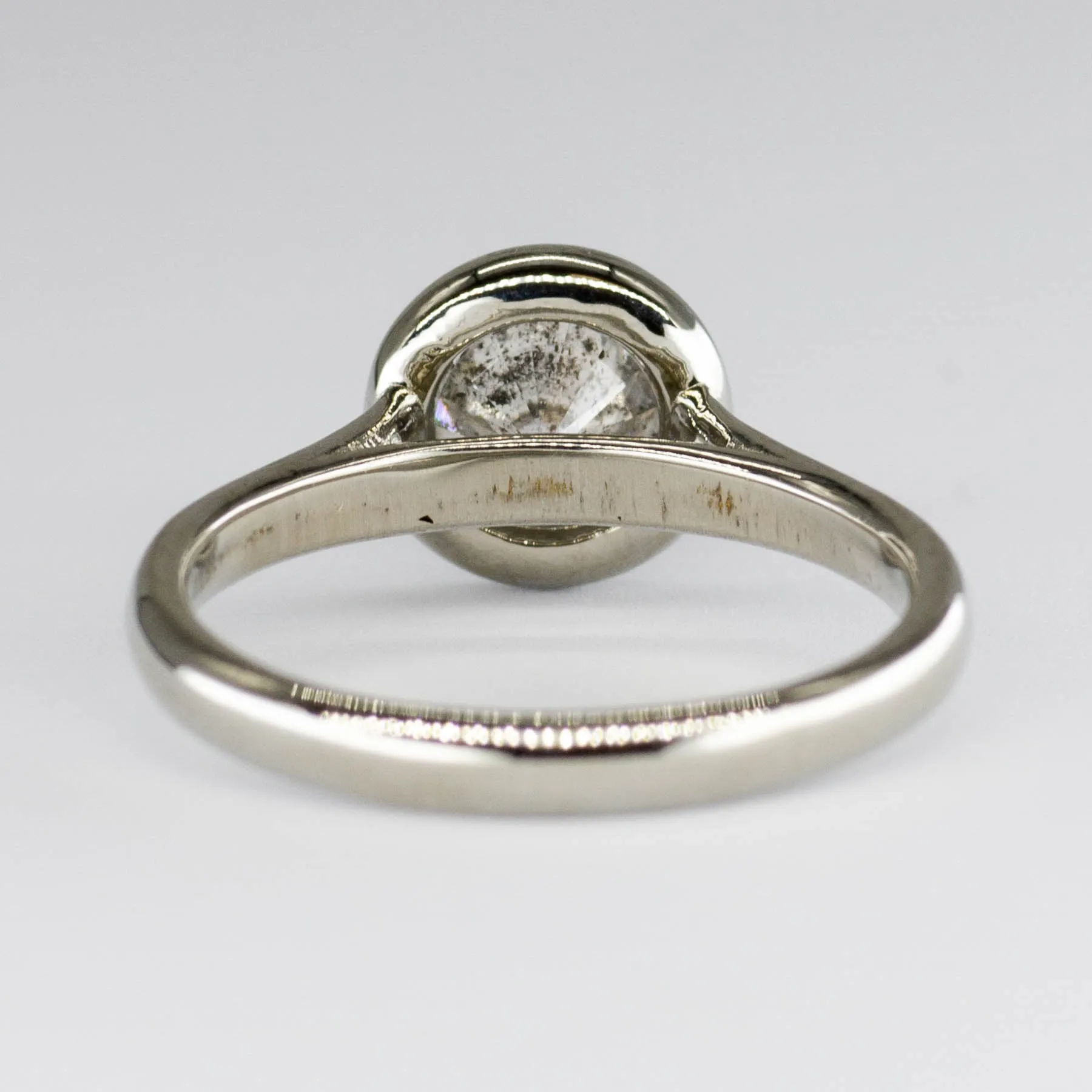 100 Ways Jewelry 100 Ways' 14k White Gold Bezel Set Solitaire Ring | 1.44ct | SZ 7