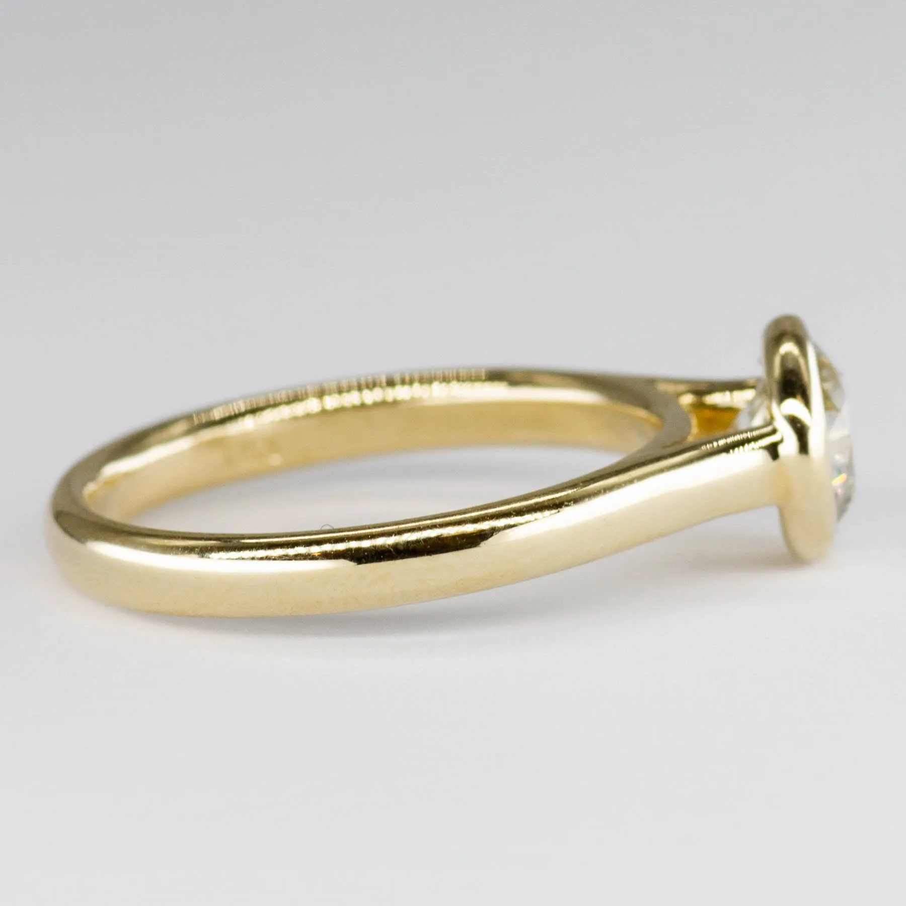 100 Ways Jewelry '100 Ways' 14k Yellow Gold Bezel Set Solitaire Ring | 1.01ct | SZ 6.75