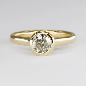100 Ways Jewelry '100 Ways' 14k Yellow Gold Bezel Set Solitaire Ring | 1.01ct | SZ 6.75