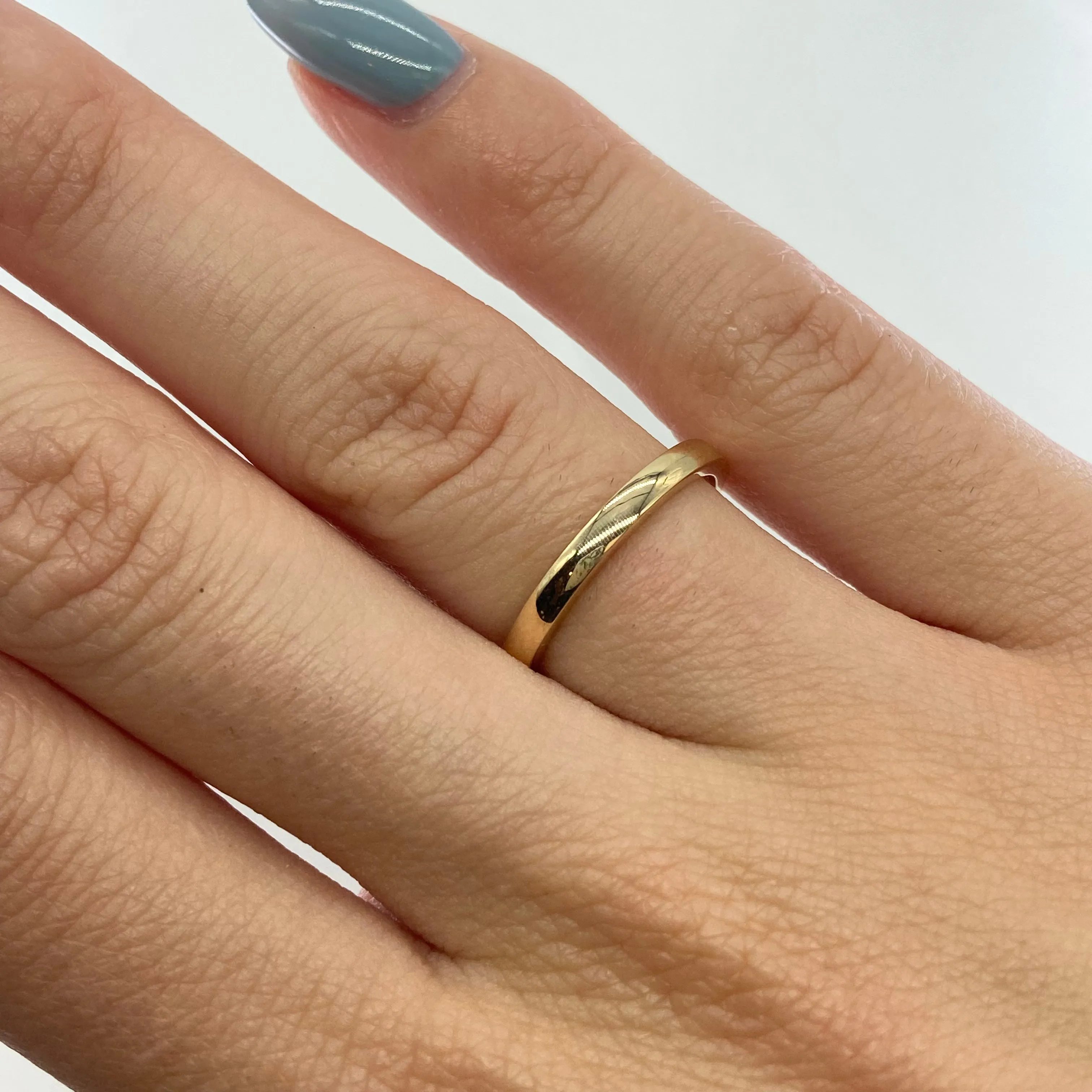 100 Ways Jewelry '100 Ways' 14k Yellow Gold Dainty Band | 2mm