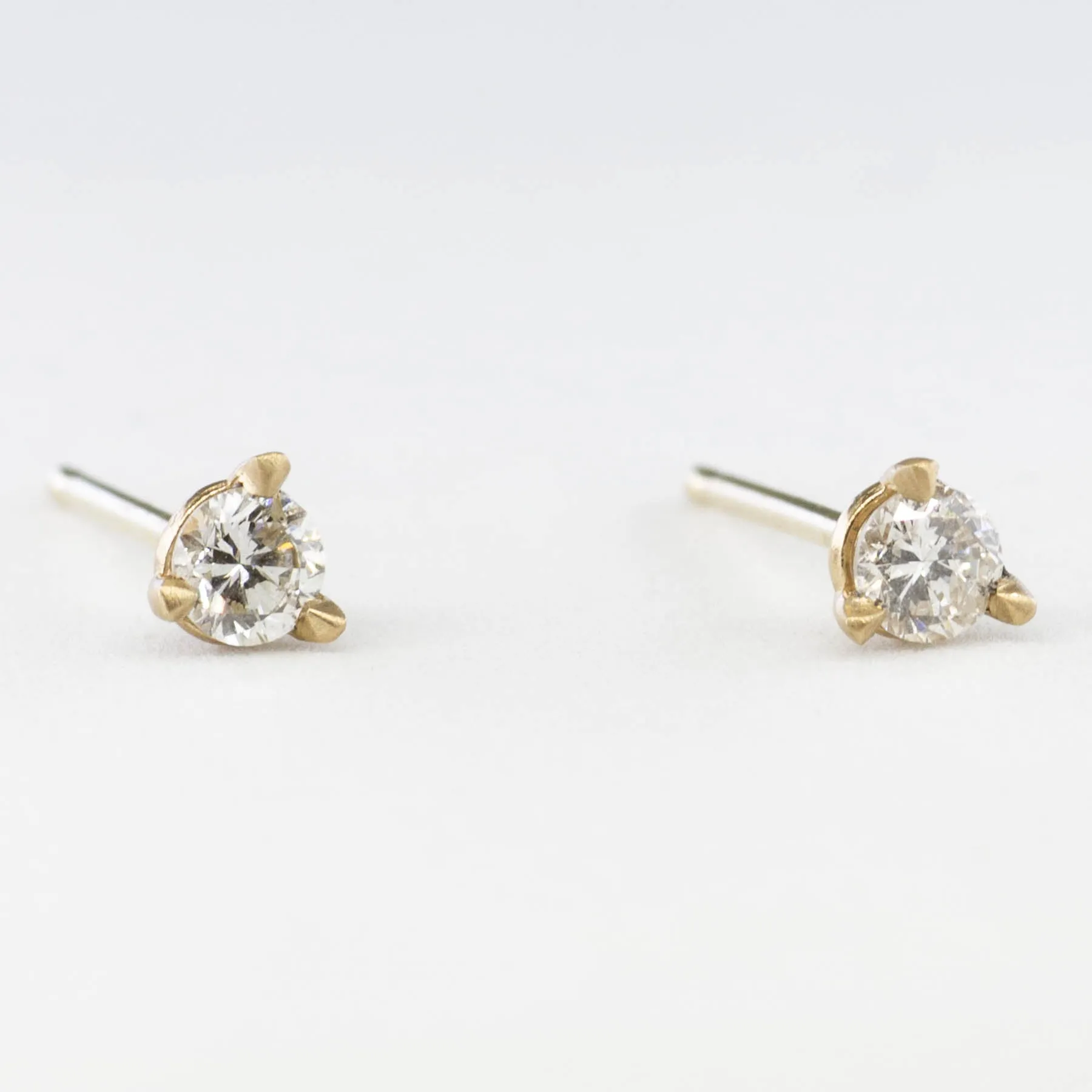 100 Ways Jewelry '100 Ways' 14k Yellow Gold Diamond Martini Studs | 1/4 ctw |
