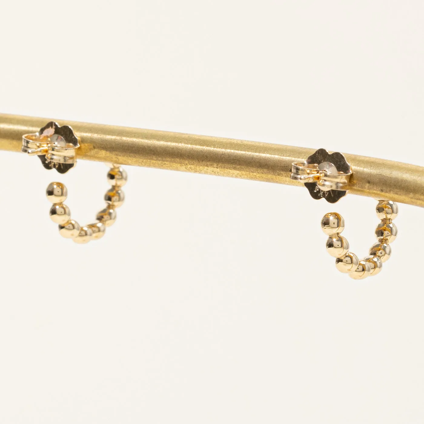 100 Ways Jewelry 100 Ways' 14k Yellow Gold Hoop Earrings
