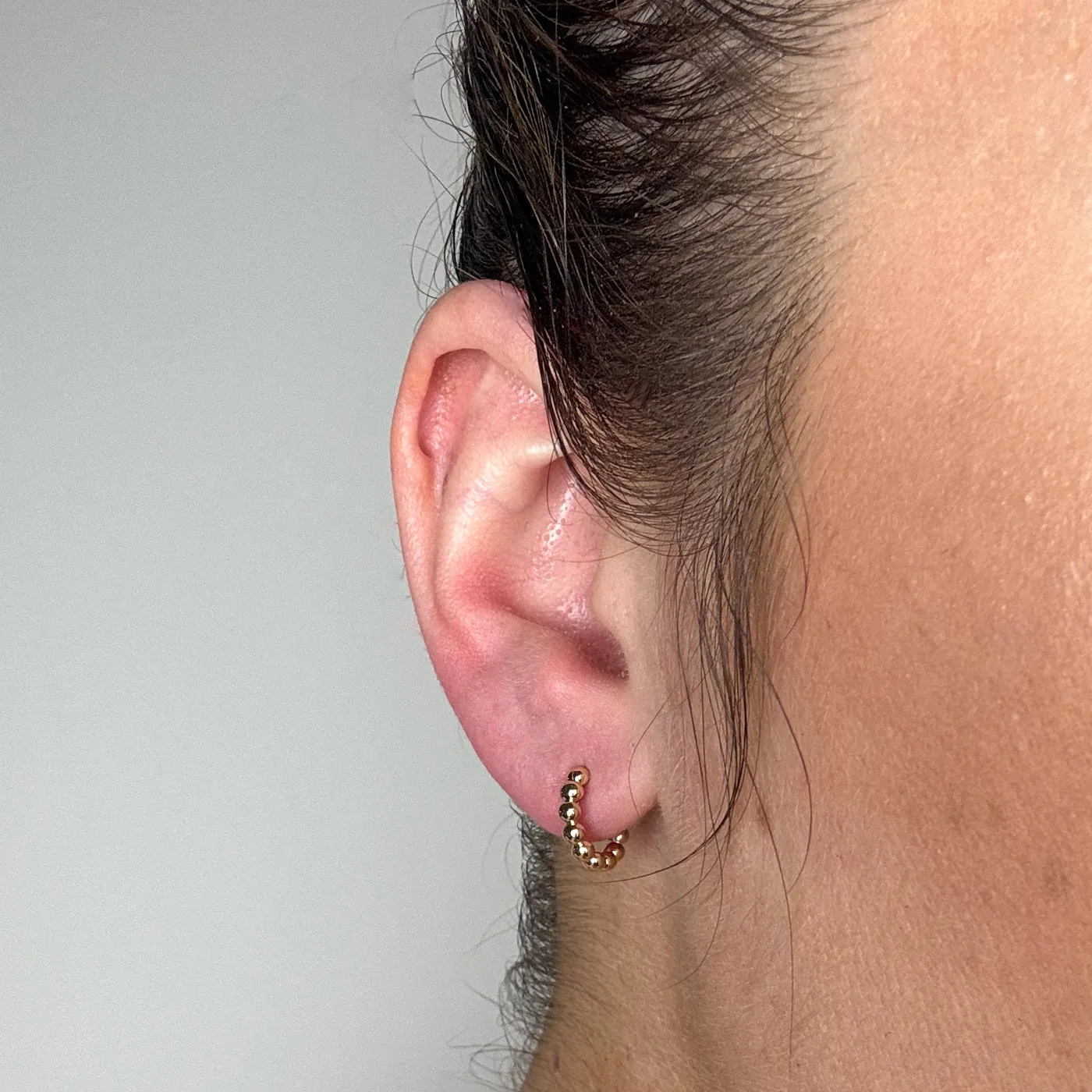 100 Ways Jewelry 100 Ways' 14k Yellow Gold Hoop Earrings