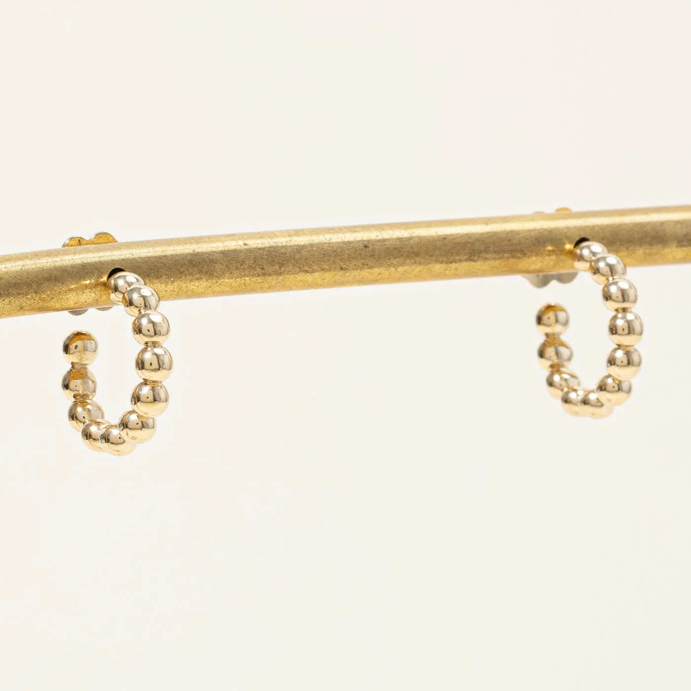 100 Ways Jewelry 100 Ways' 14k Yellow Gold Hoop Earrings