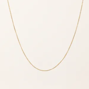 100 Ways Jewelry 100 Ways' 18K Adjustable Yellow Gold Chain | 1.3mm | 16" - 18"