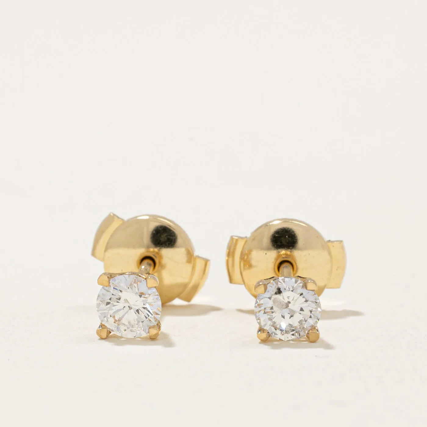 100 Ways Jewelry 100 Ways' 18k Diamond Stud Earrings With Guardian Backs and Eagle Claws | 0.51ctw |