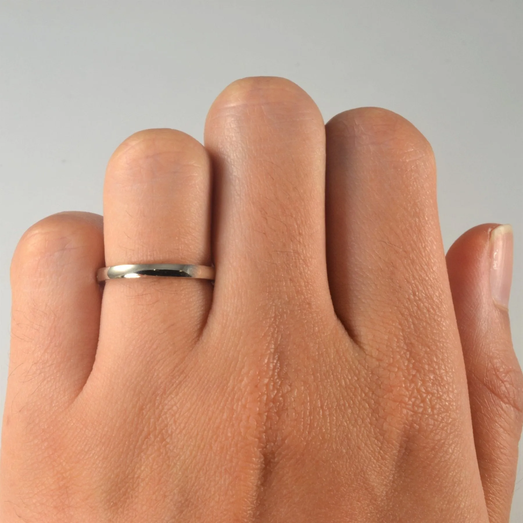 100 Ways Jewelry '100 Ways' 18k White Gold Band | 2mm