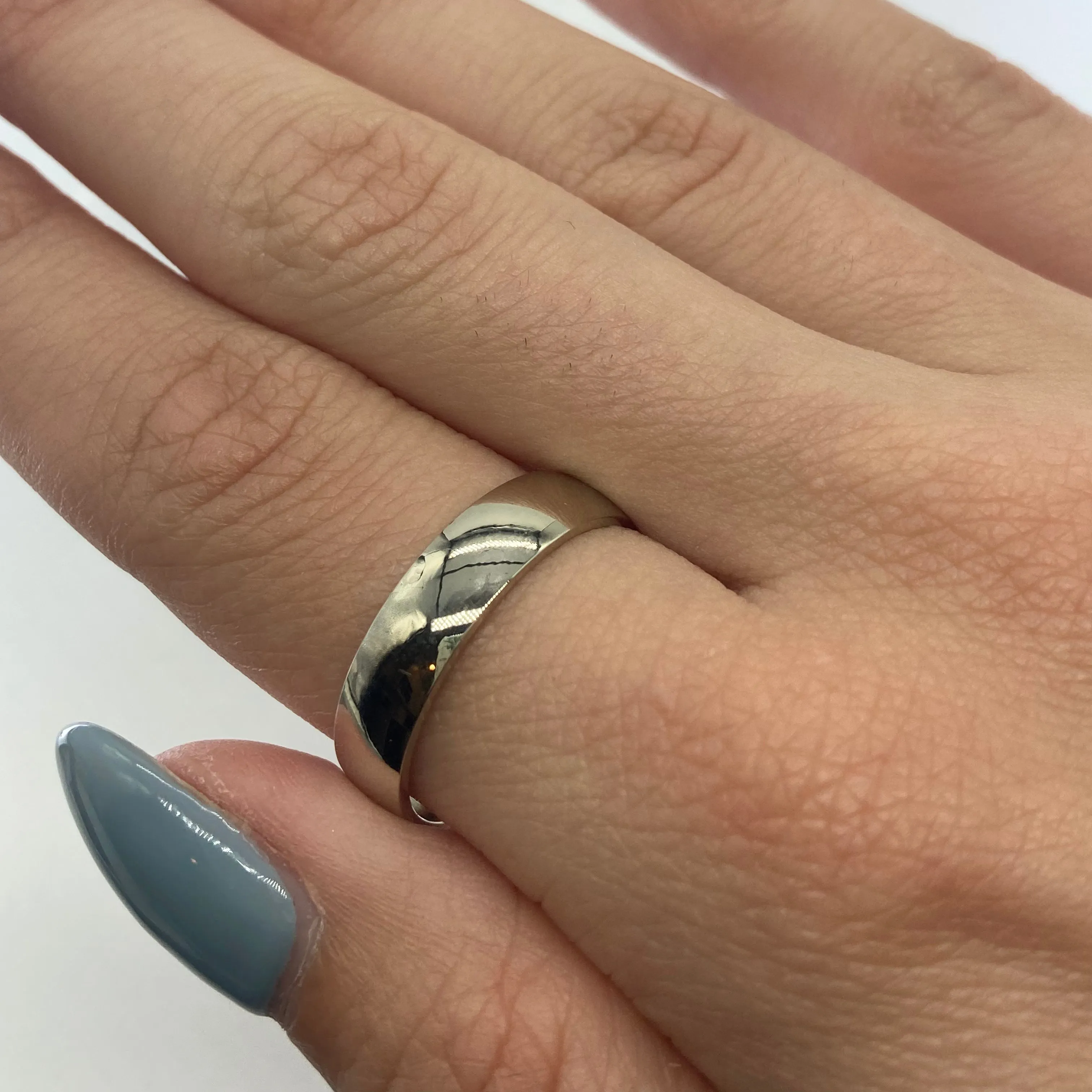 100 Ways Jewelry '100 Ways' 18k White Gold Band | 5mm