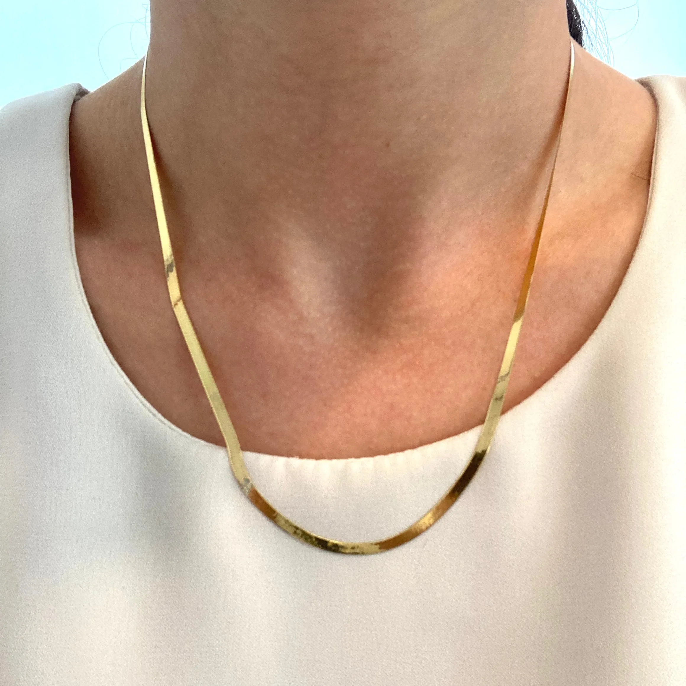 100 Ways Jewelry '100 Ways' 4mm Herringbone Chain | 18" |