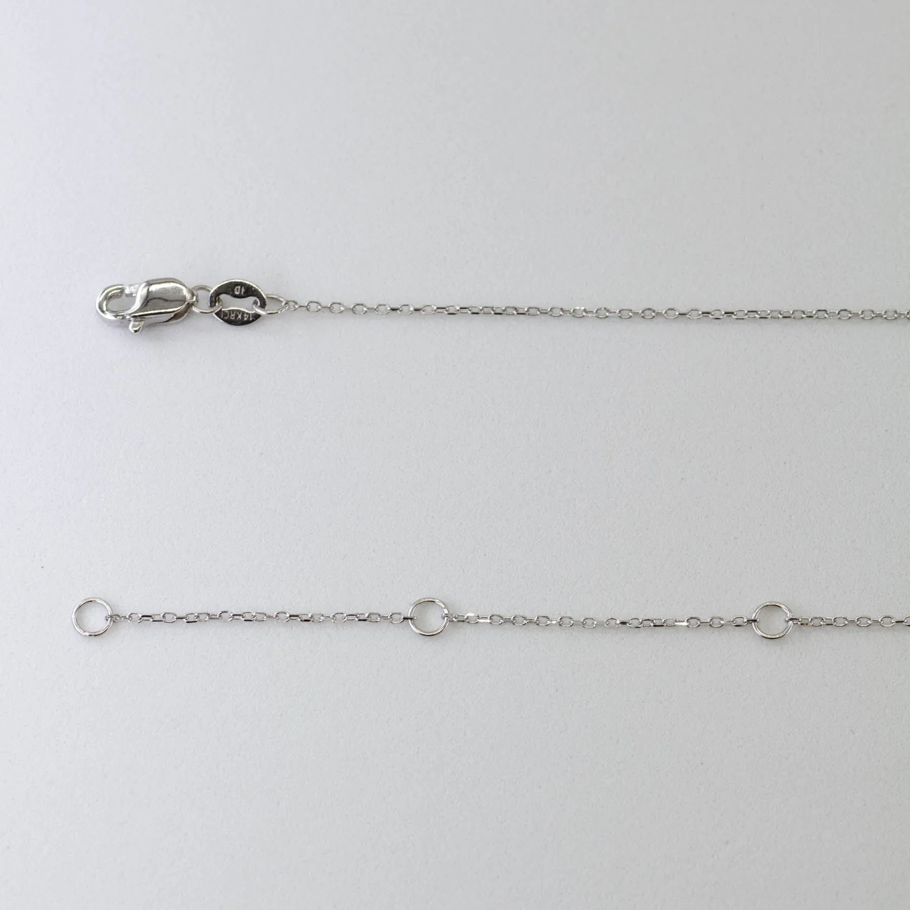 100 Ways Jewelry '100 Ways' Adjustable White Gold Chain |