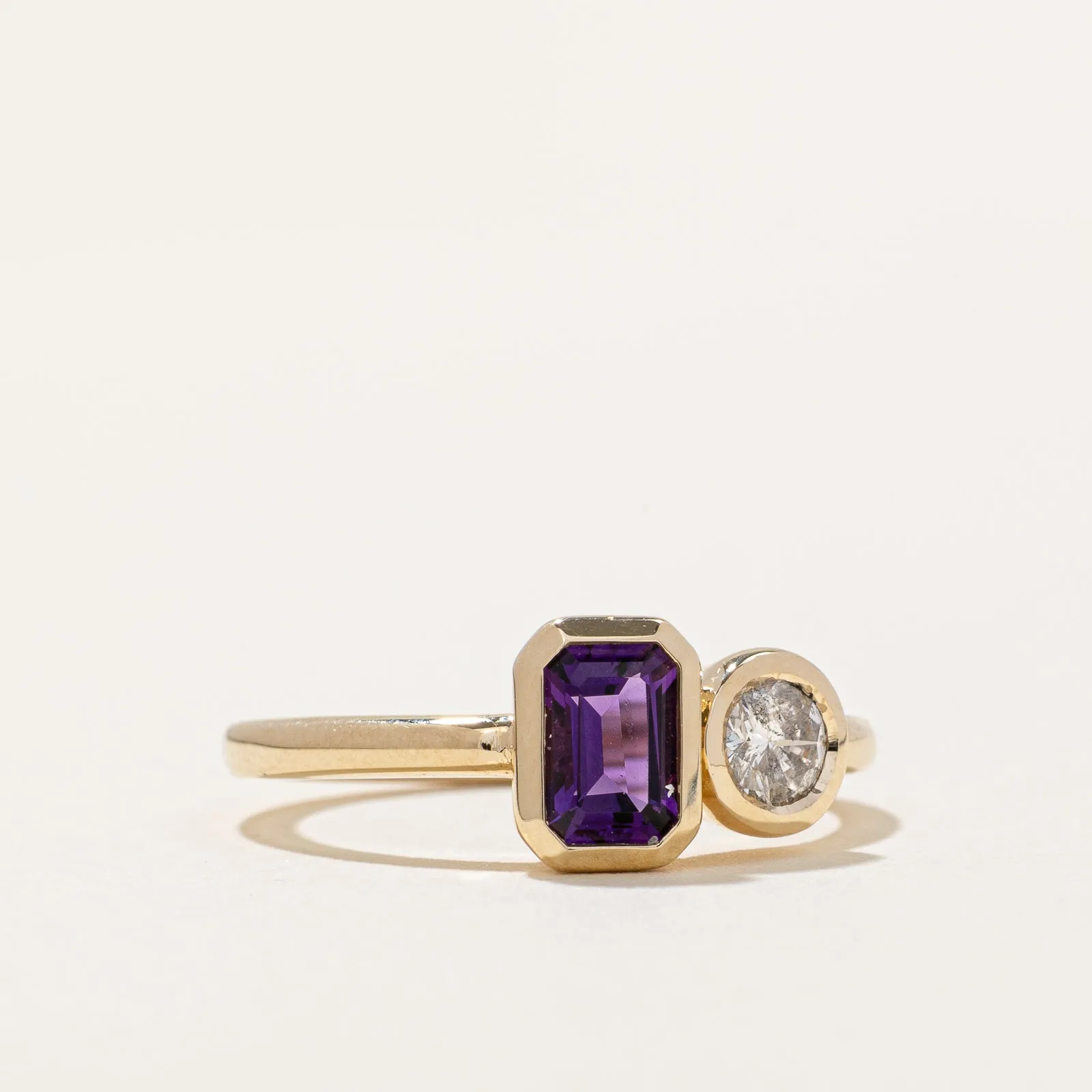 100 Ways Jewelry '100 Ways' Amethyst & Diamond Ring | 0.55ct, 0.21ct | SZ 7 |