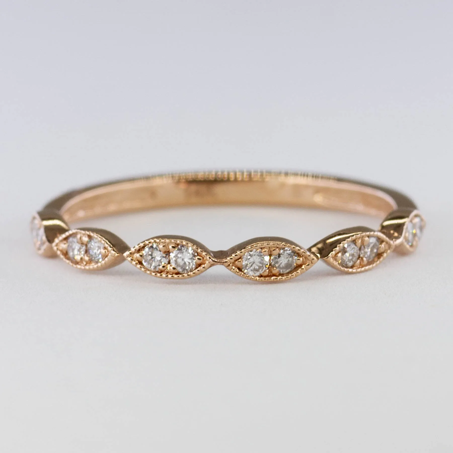100 Ways Jewelry '100 Ways' Art Deco Inspired Wedding Bands | Options Available | 0.15ctw |