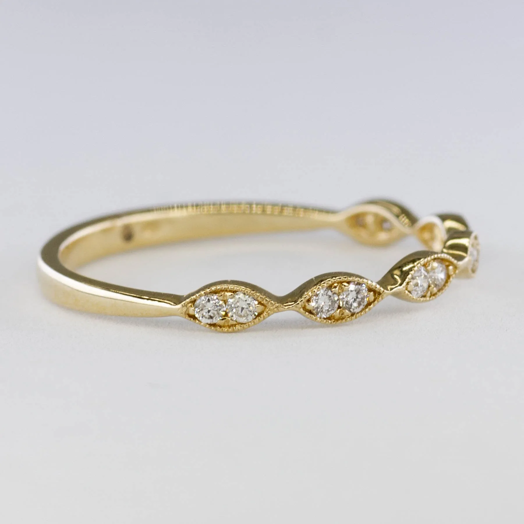 100 Ways Jewelry '100 Ways' Art Deco Inspired Wedding Bands | Options Available | 0.15ctw |