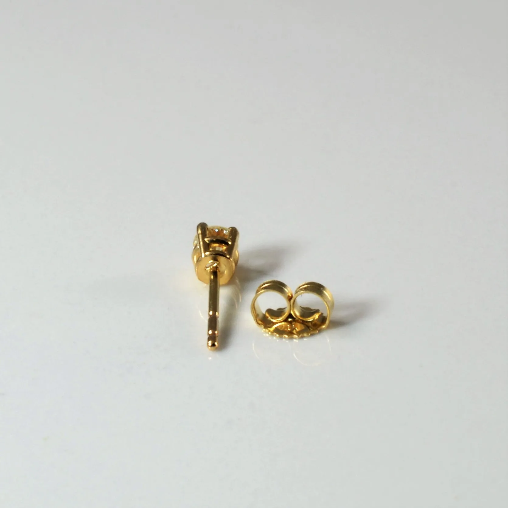 100 Ways Jewelry '100 Ways' Classic Solitaire Diamond Stud Earrings | Yellow Gold | Est. 0.25ctw |