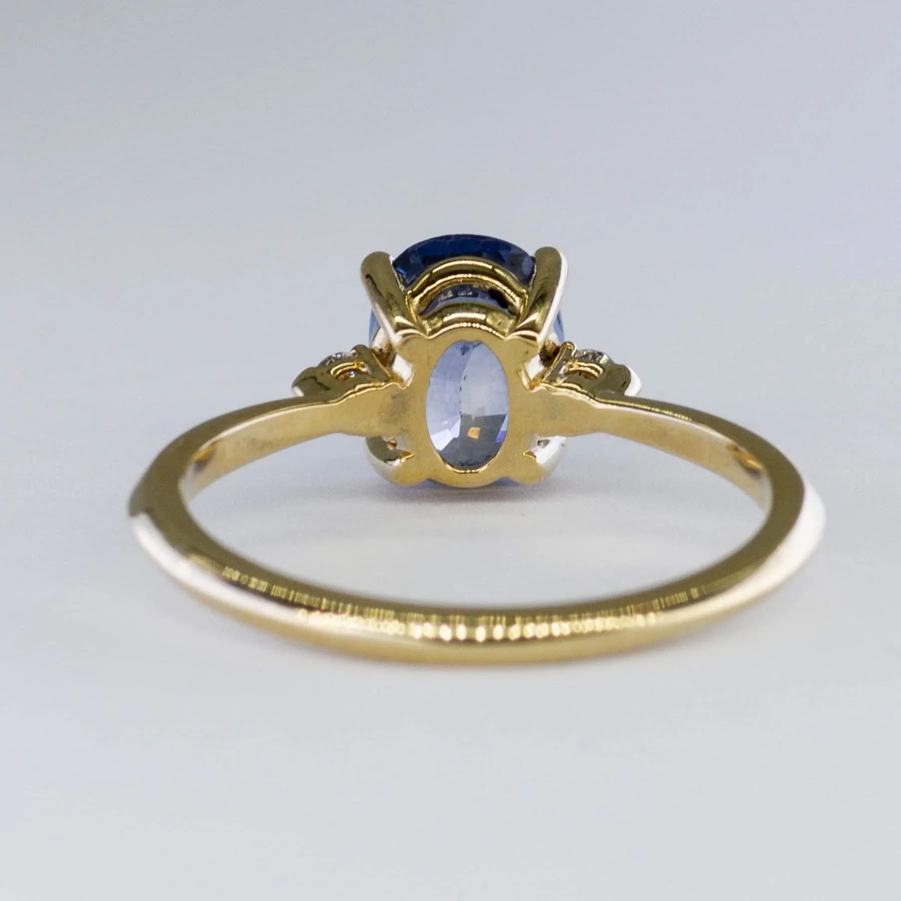 100 Ways Jewelry '100 Ways' Diamond Accented Ceylon Sapphire Ring  | 1.89 ctw | SZ 6.75 |