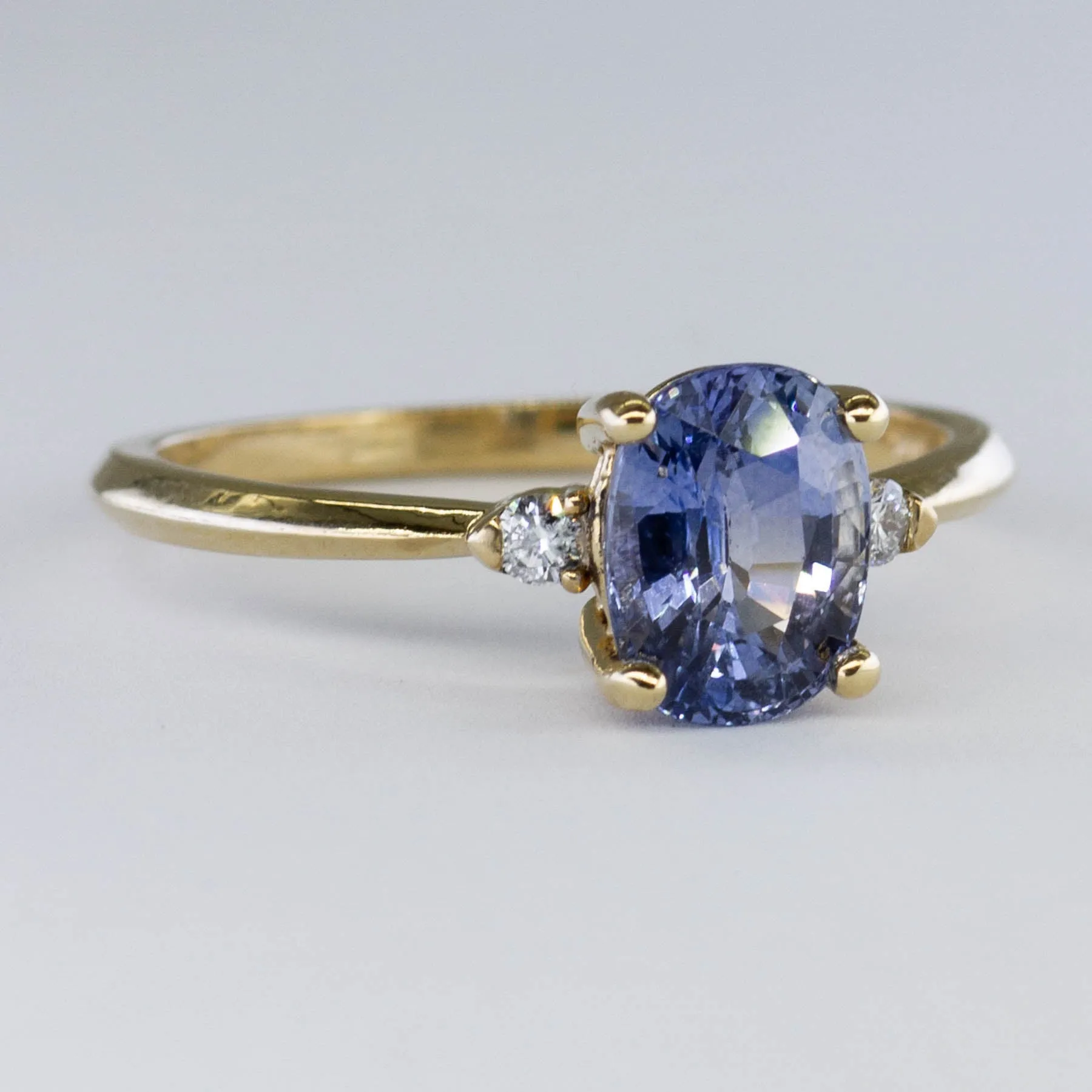 100 Ways Jewelry '100 Ways' Diamond Accented Ceylon Sapphire Ring  | 1.89 ctw | SZ 6.75 |