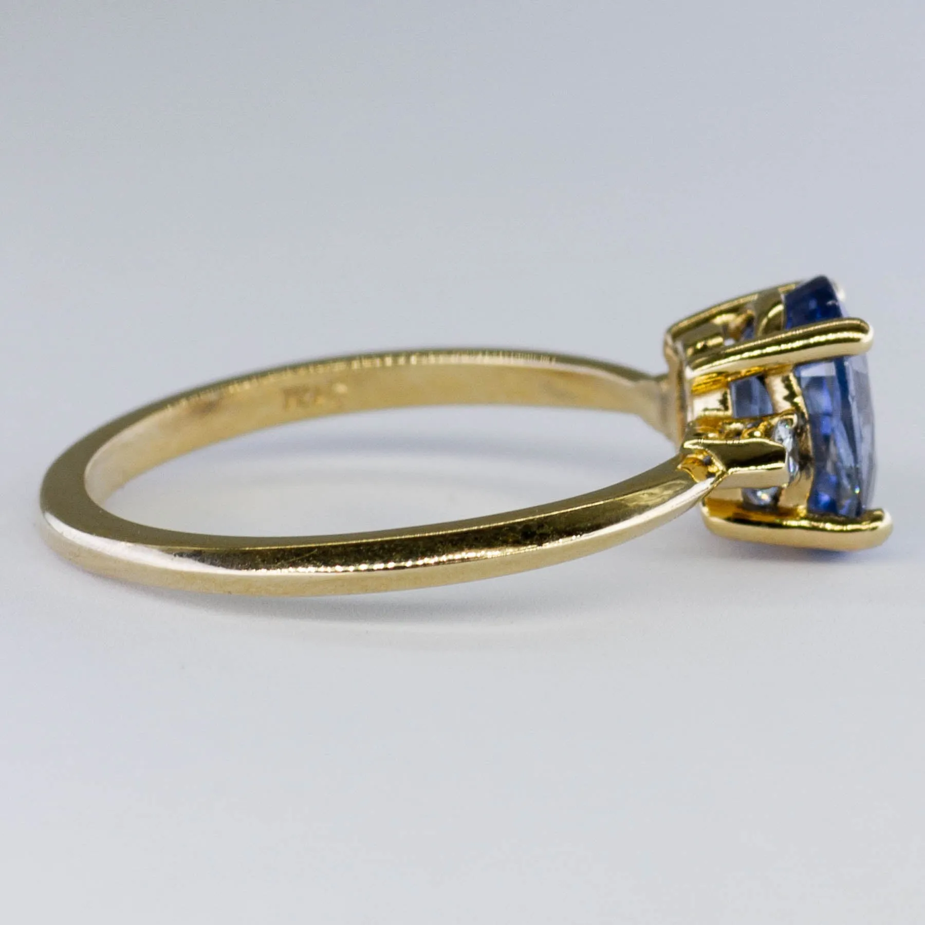100 Ways Jewelry '100 Ways' Diamond Accented Ceylon Sapphire Ring  | 1.89 ctw | SZ 6.75 |