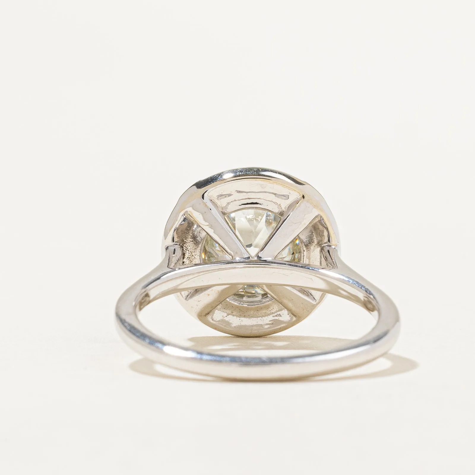 100 Ways Jewelry '100 Ways' Diamond & Sapphire Halo Engagement Ring | 2.04ctw, 0.25ctw | SZ 7 |