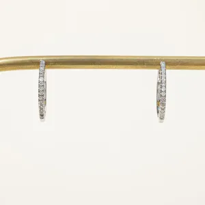 100 Ways Jewelry '100 Ways' Diamond Hoop Earrings 18mm | 0.25ctw |