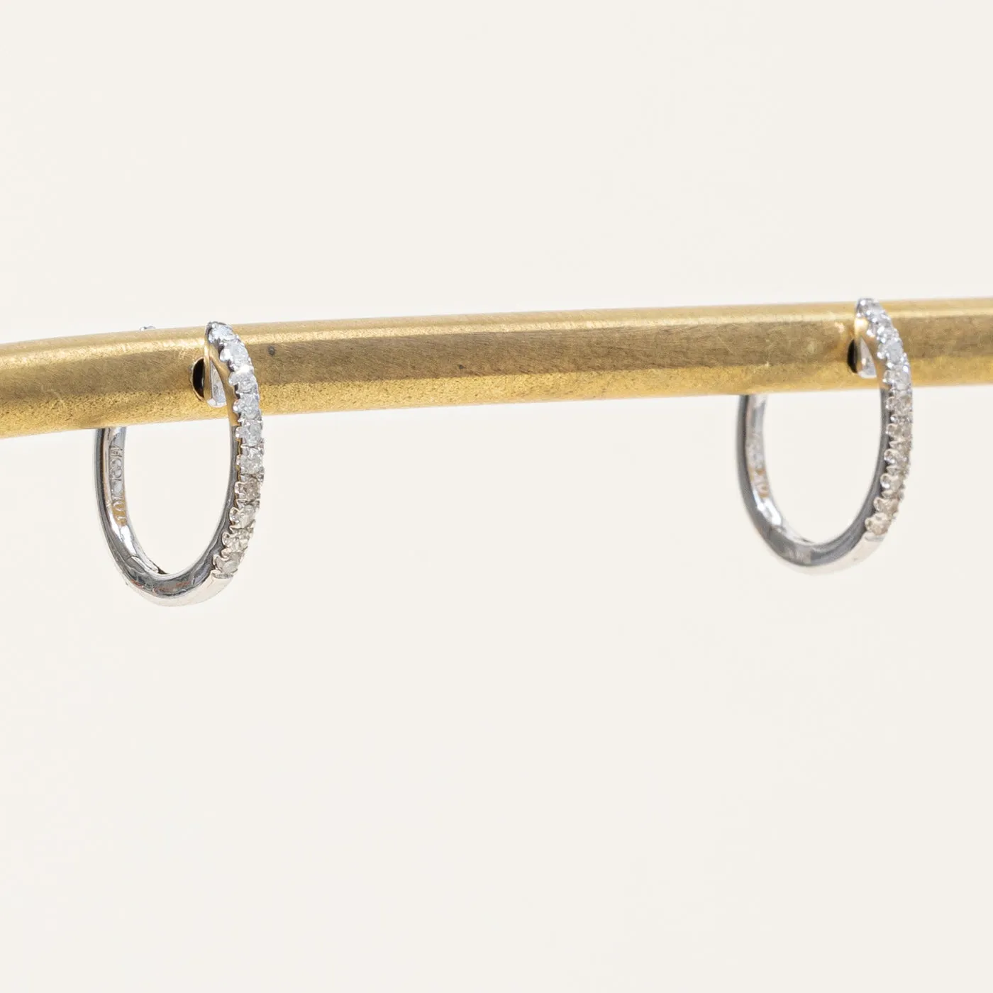 100 Ways Jewelry '100 Ways' Diamond Huggie Earrings | 0.10ctw |