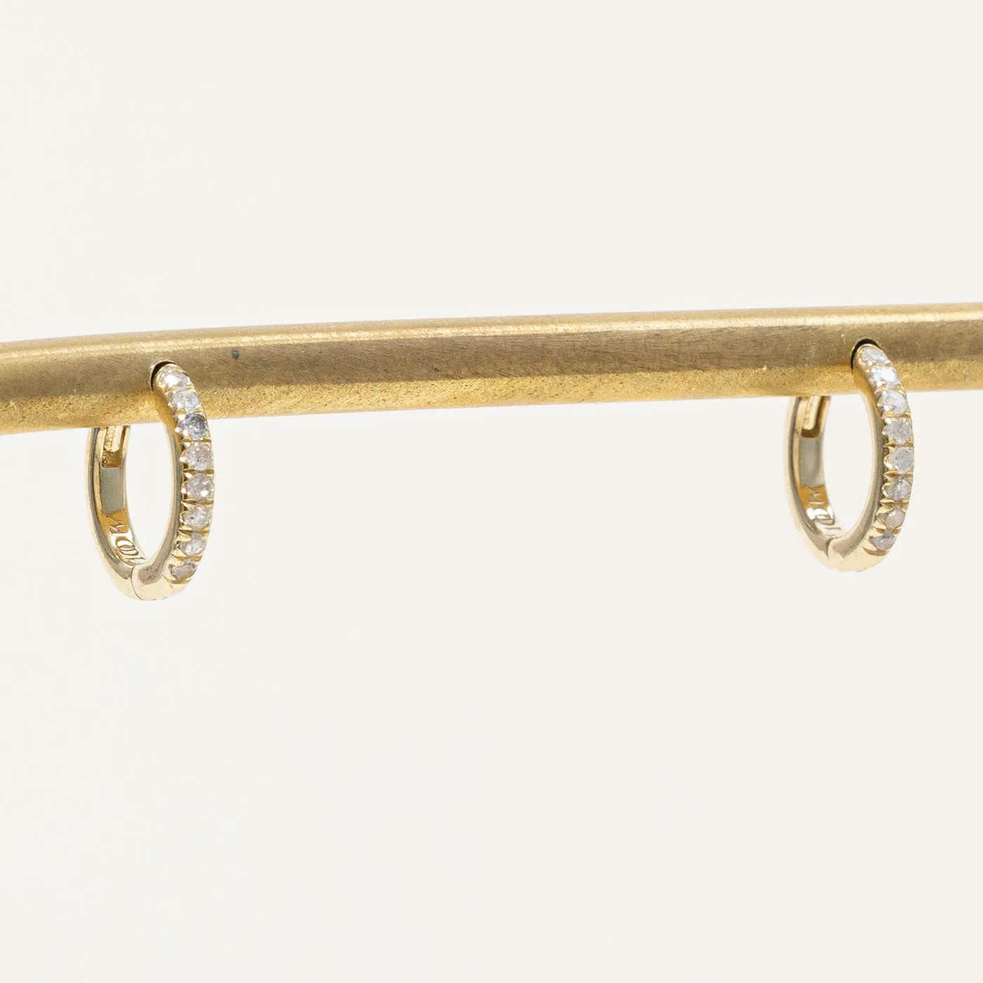 100 Ways Jewelry '100 Ways' Diamond Huggie Earrings | 0.125ctw |