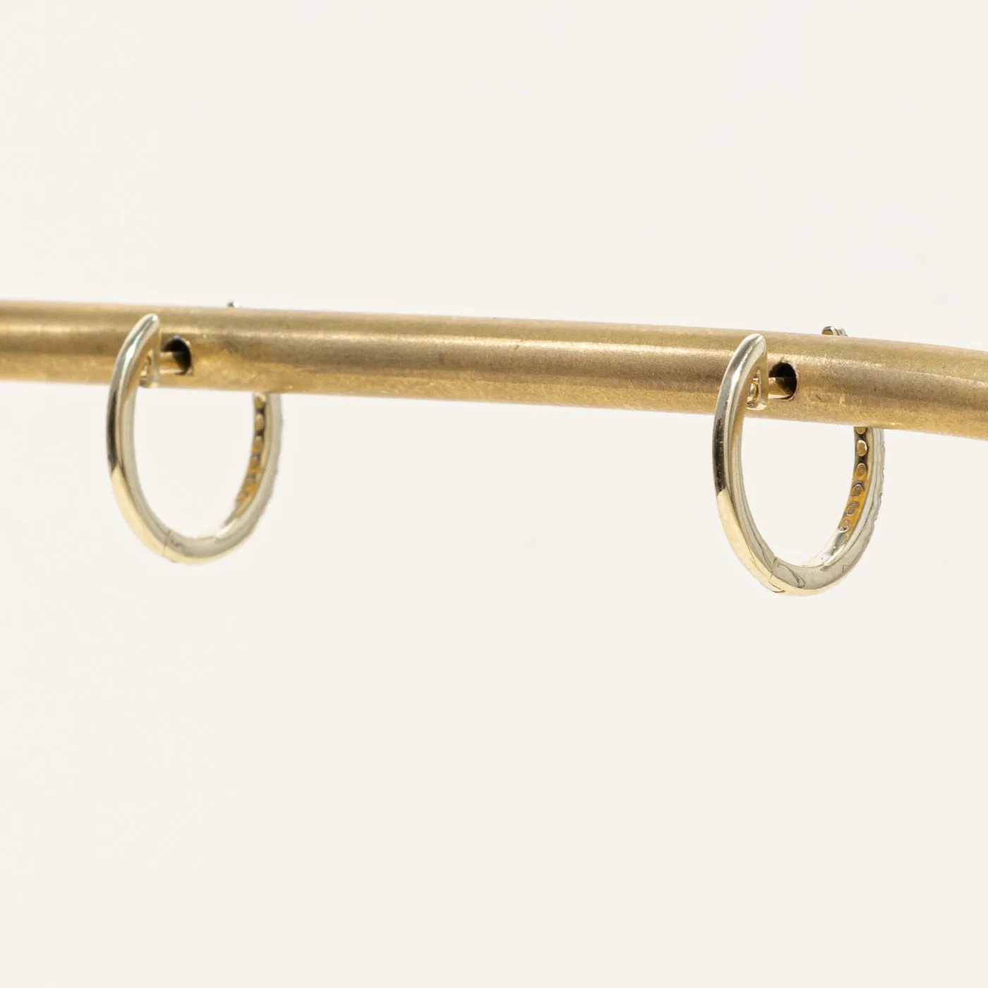 100 Ways Jewelry '100 Ways' Diamond Huggie Hoop Earrings | 0.10ctw |