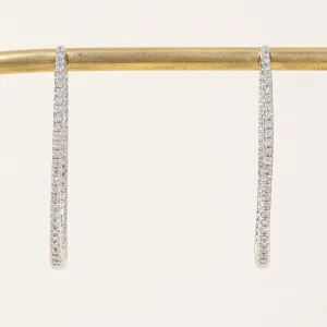 100 Ways Jewelry '100 Ways' Diamond Oval Hoop Earrings | 1.00ctw |