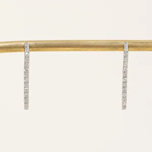 100 Ways Jewelry '100 Ways' Diamond Rectangle Hoop Earrings | 0.50ctw |