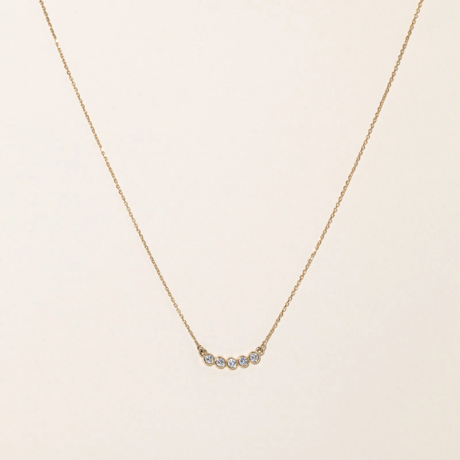 100 Ways Jewelry '100 Ways' Diamond Scoop Pendant & Necklace | 0.33ctw | 17.5" |