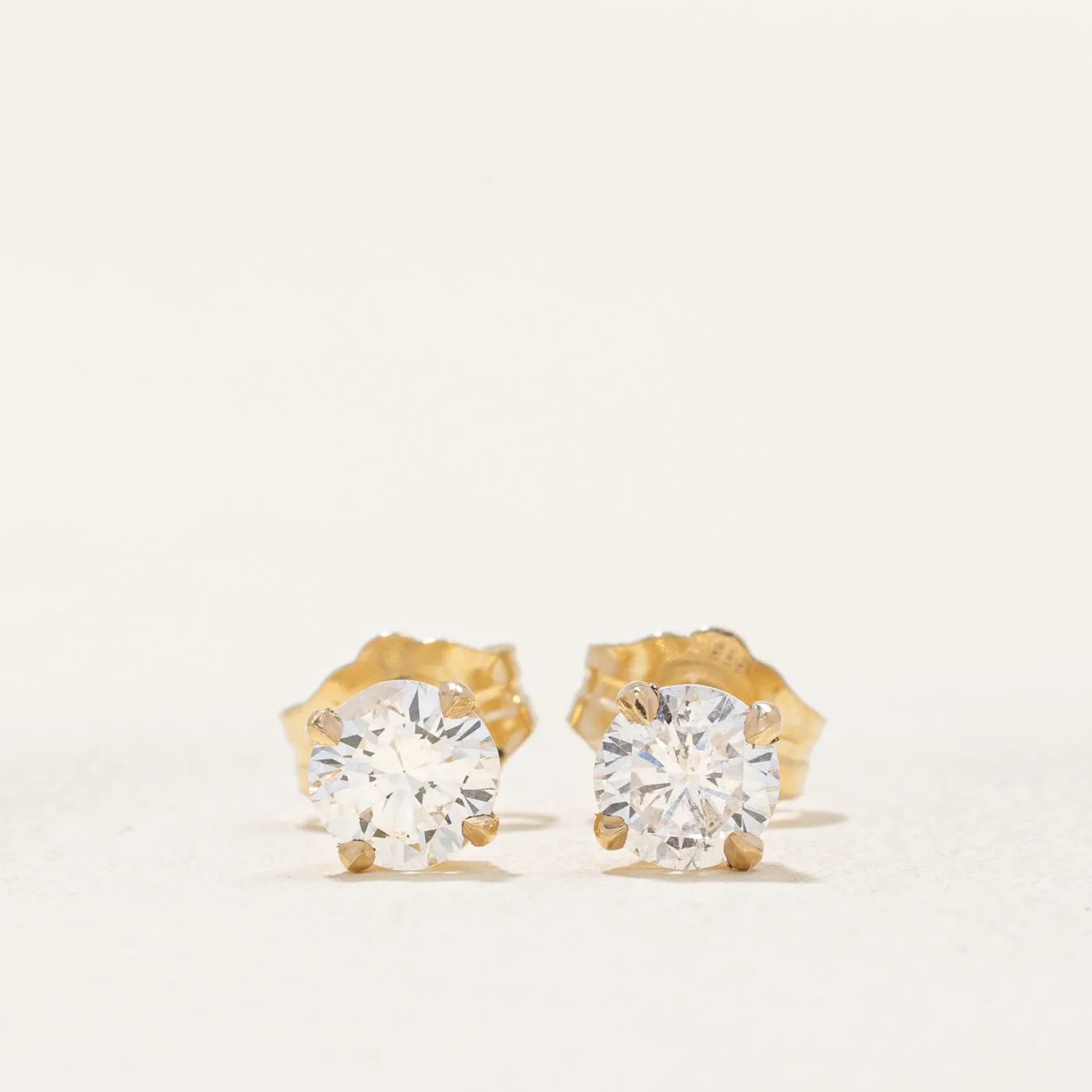 100 Ways Jewelry '100 Ways' Diamond Stud Earrings | 0.58ctw I1/I2 D-F |