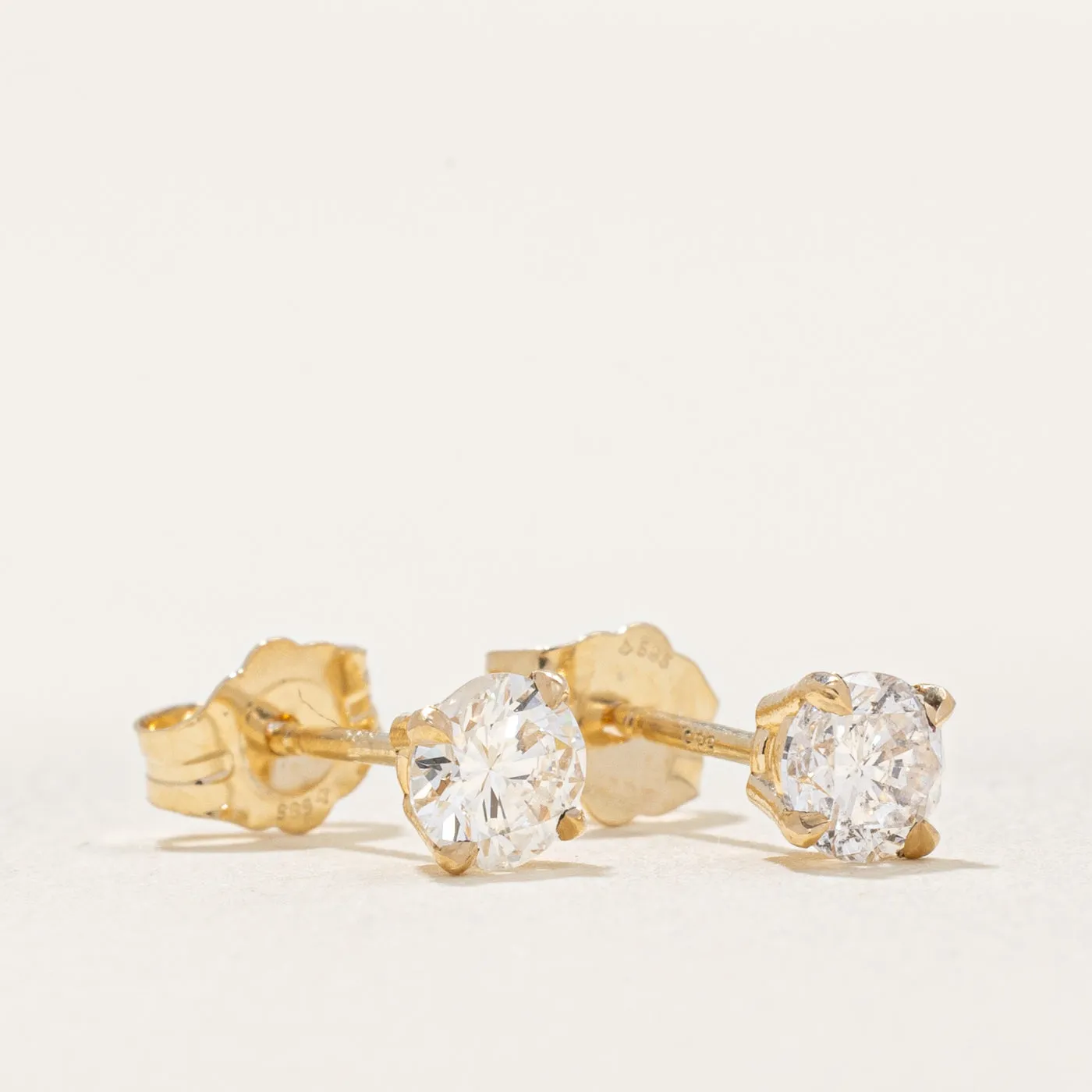 100 Ways Jewelry '100 Ways' Diamond Stud Earrings | 0.58ctw I1/I2 D-F |