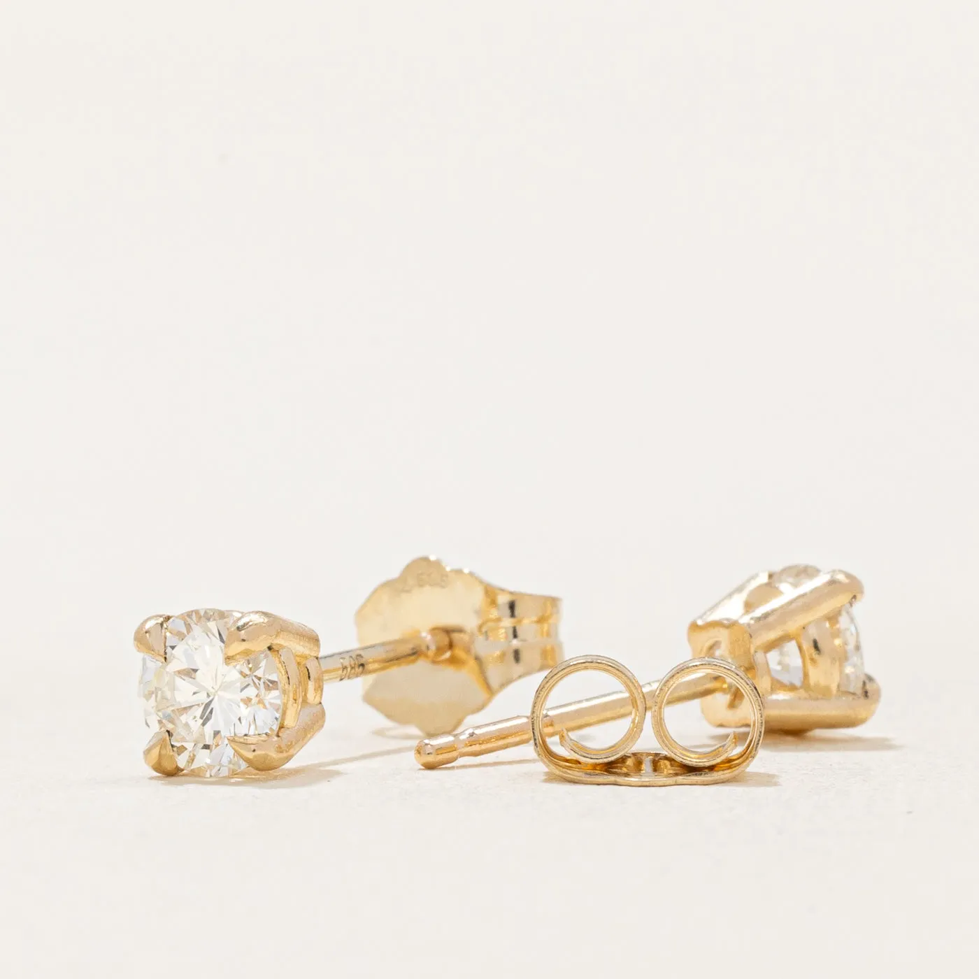 100 Ways Jewelry '100 Ways' Diamond Stud Earrings | 0.58ctw SI1/SI2 J/K |