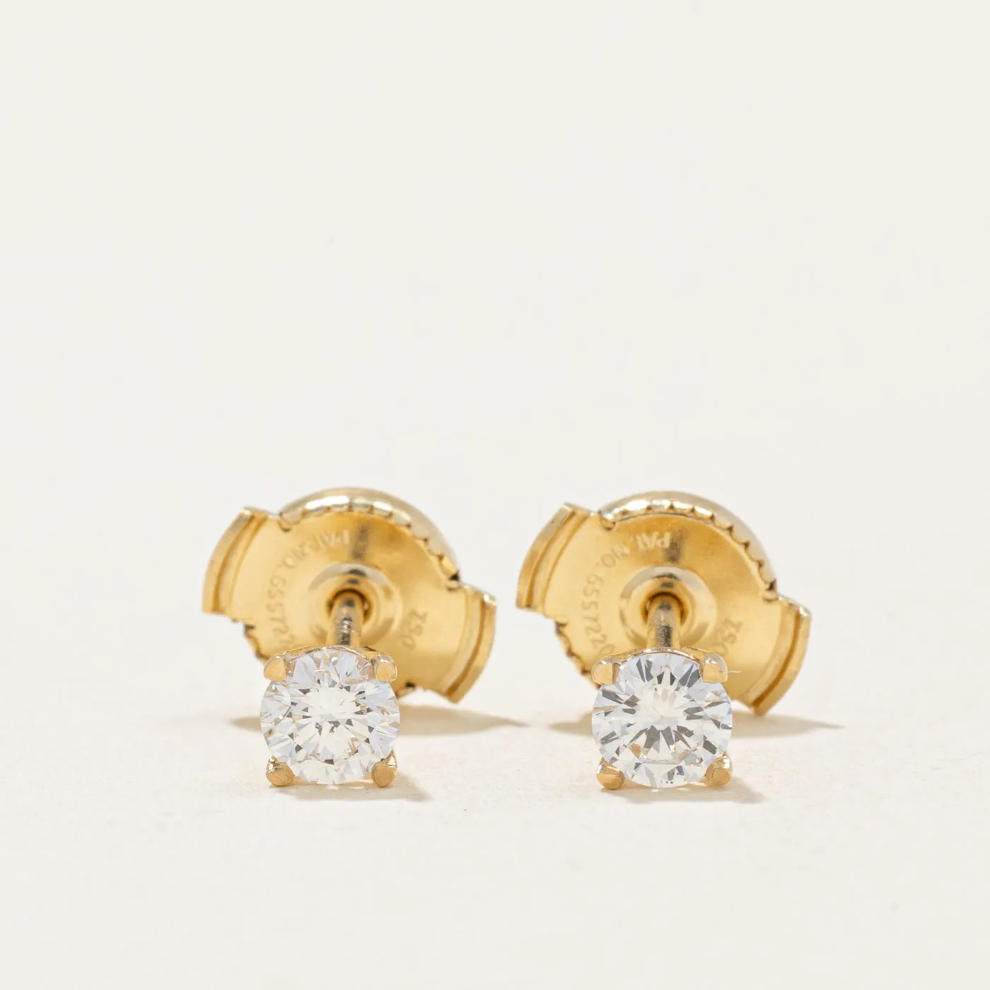 100 Ways Jewelry 100 Ways' Diamond Stud Earrings With Eagle Claws and Guardian Backs| 0.28ctw |