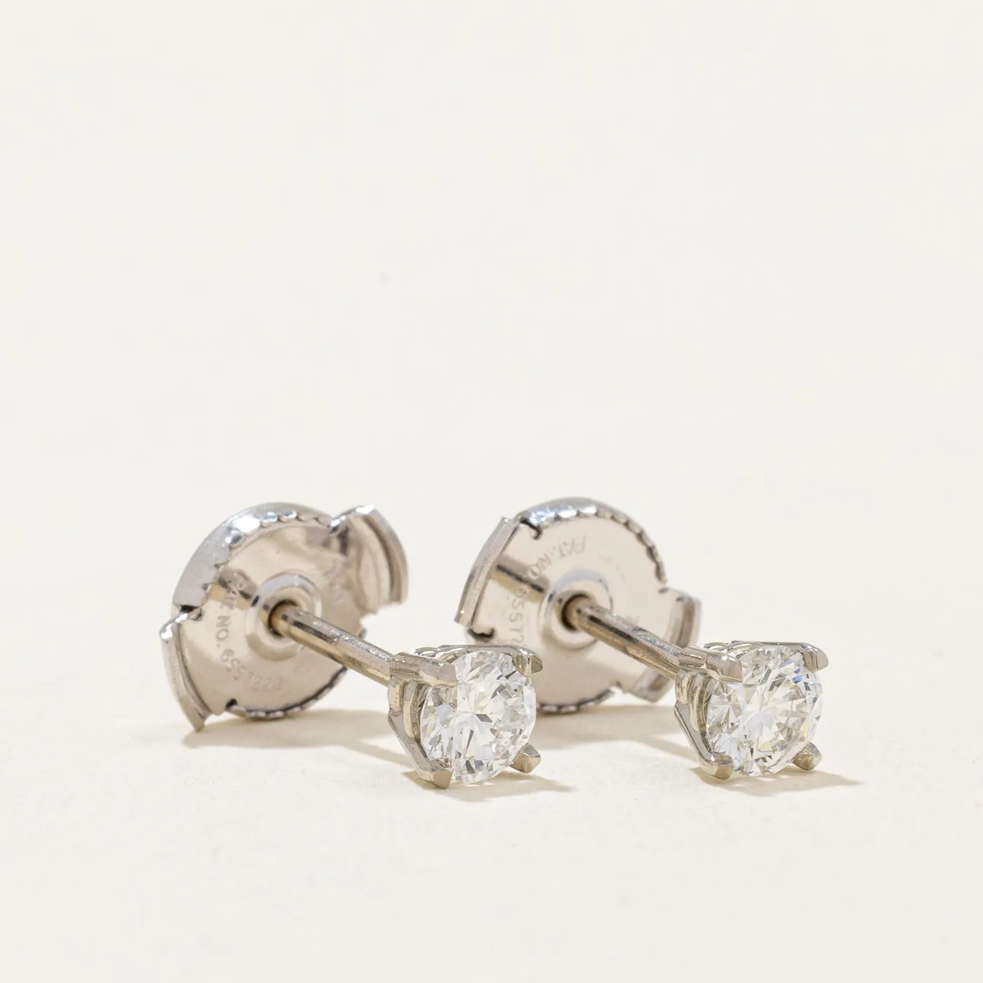 100 Ways Jewelry 100 Ways' Diamond Stud Earrings With Eagle Claws and Guardian Backs | 0.31ctw |