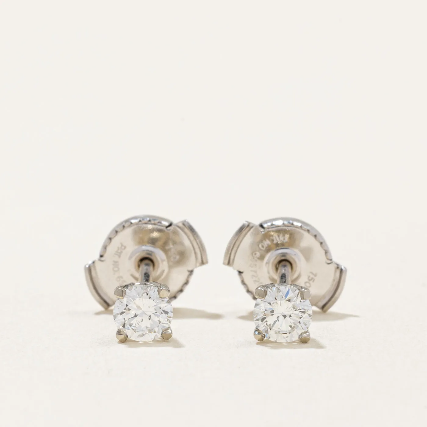 100 Ways Jewelry 100 Ways' Diamond Stud Earrings With Eagle Claws and Guardian Backs | 0.31ctw |