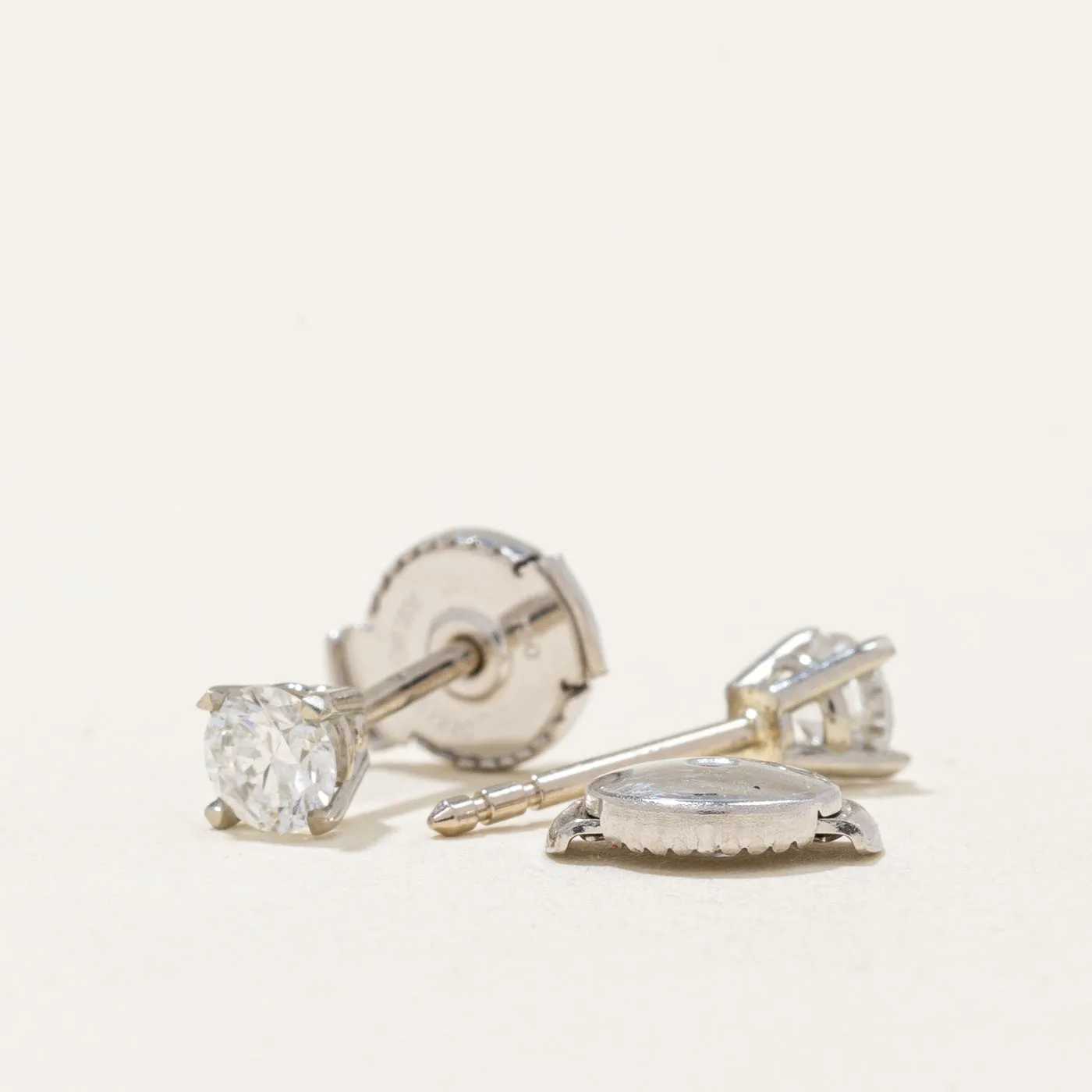 100 Ways Jewelry 100 Ways' Diamond Stud Earrings With Eagle Claws and Guardian Backs | 0.36ctw |