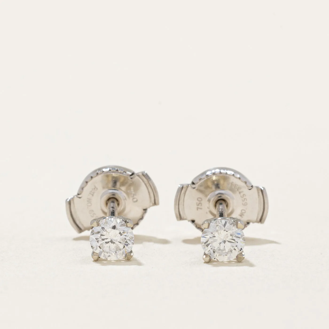 100 Ways Jewelry 100 Ways' Diamond Stud Earrings With Eagle Claws and Guardian Backs | 0.36ctw |