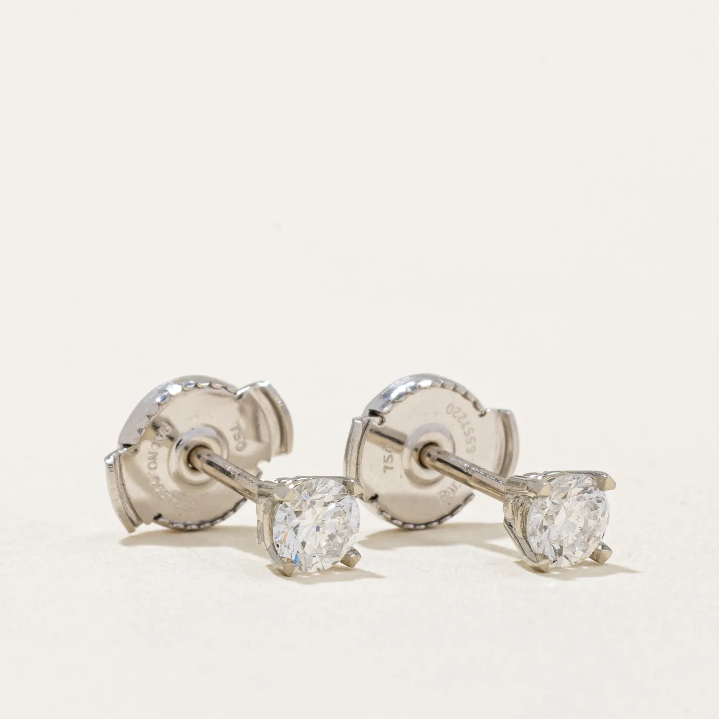 100 Ways Jewelry 100 Ways' Diamond Stud Earrings With Eagle Claws and Guardian Backs | 0.36ctw |
