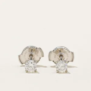 100 Ways Jewelry 100 Ways' Diamond Stud Earrings With Eagle Claws and Guardian Backs | 0.36ctw |