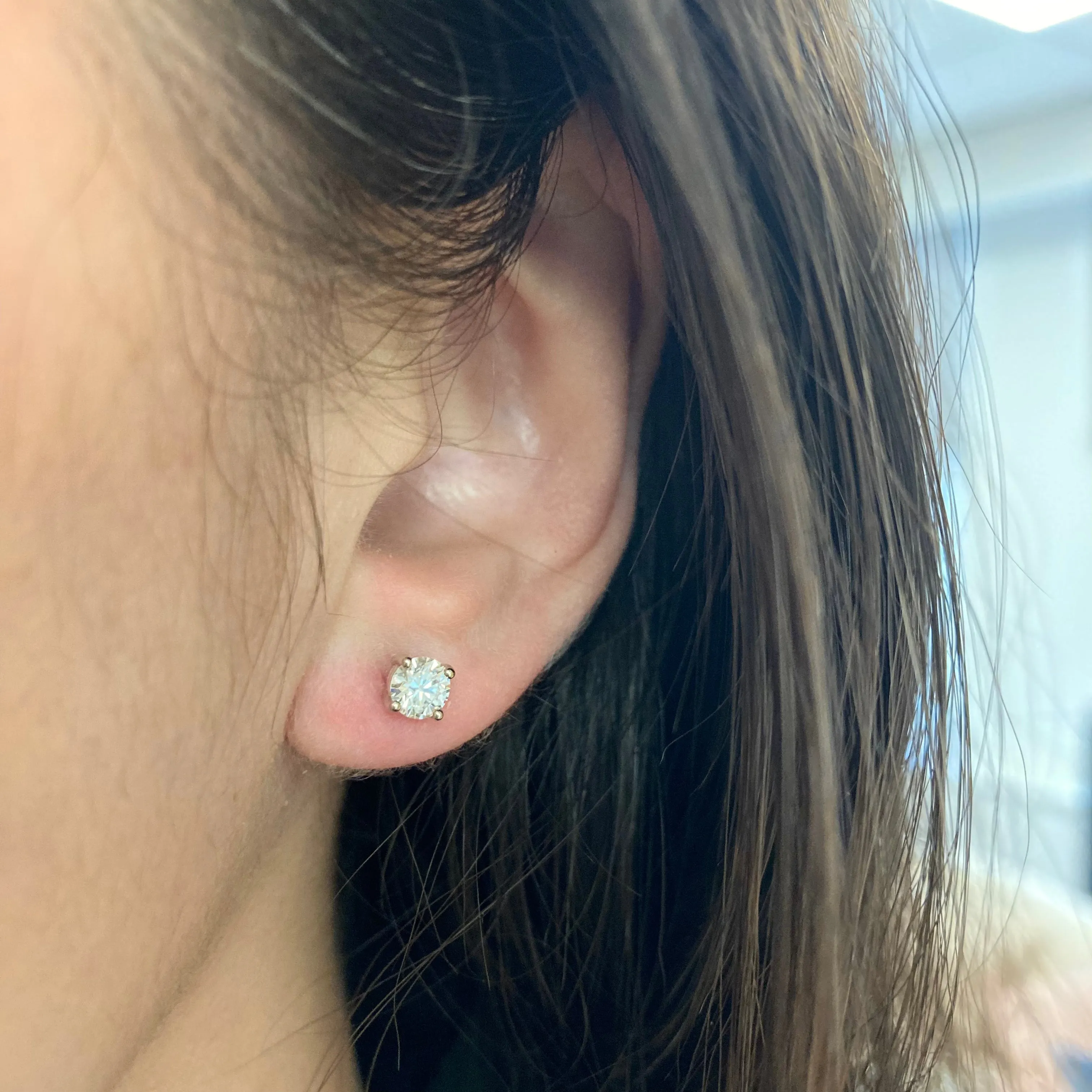 100 Ways Jewelry '100 Ways' Diamond Studs in White or Yellow Gold | 2/3 carat | Options Available |