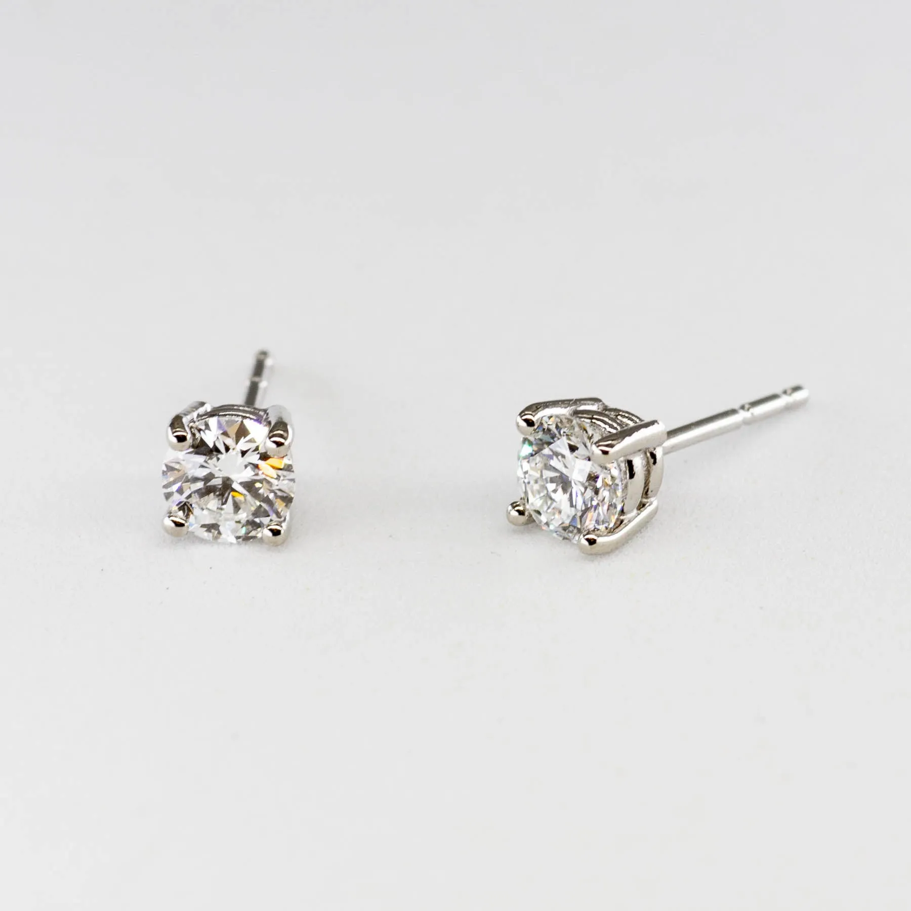 100 Ways Jewelry '100 Ways' Diamond Studs in White or Yellow Gold | 2/3 carat | Options Available |
