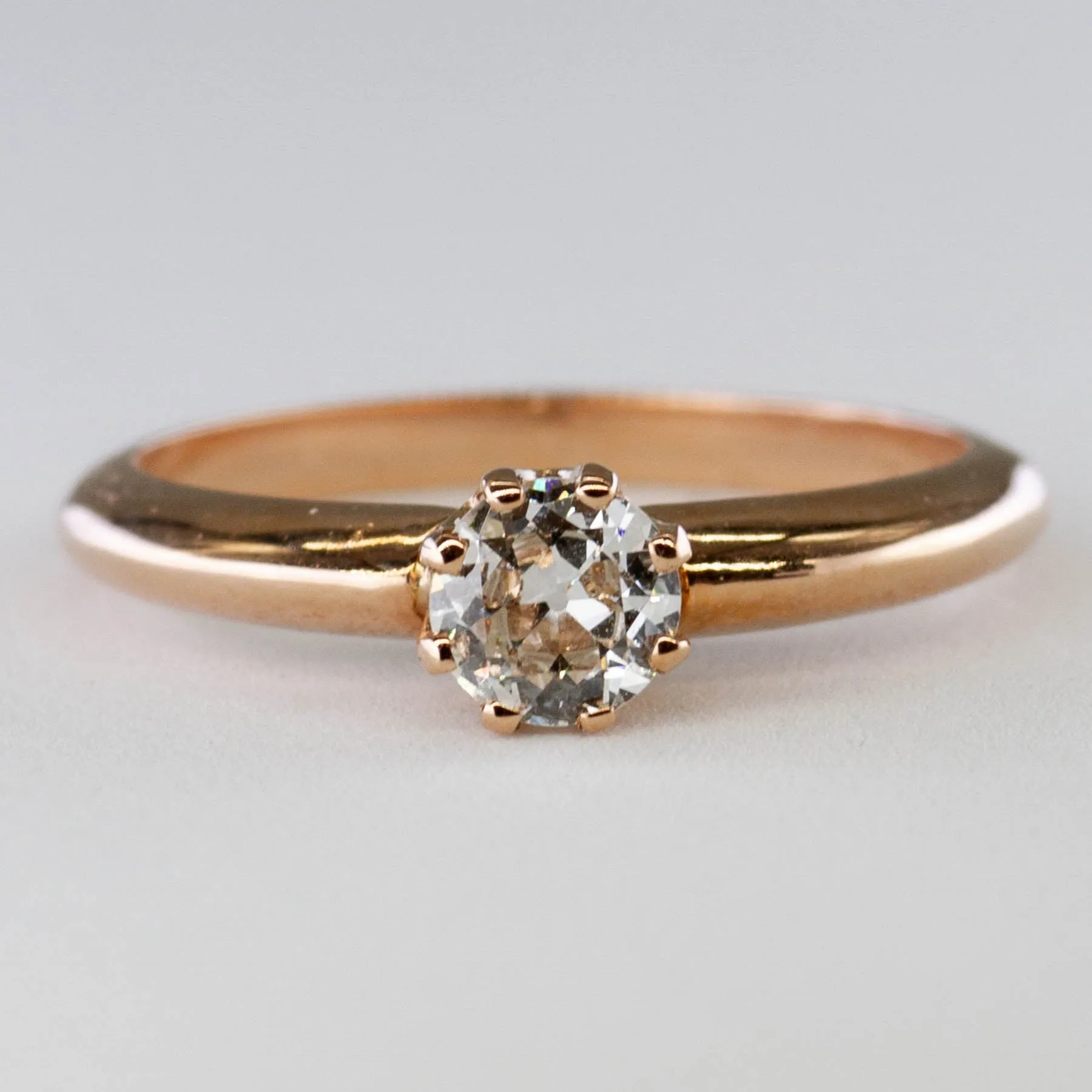 100 Ways Jewelry '100 Ways' Eight Prong Old European Diamond Engagement Ring | 0.35ct | SZ 6.25 |