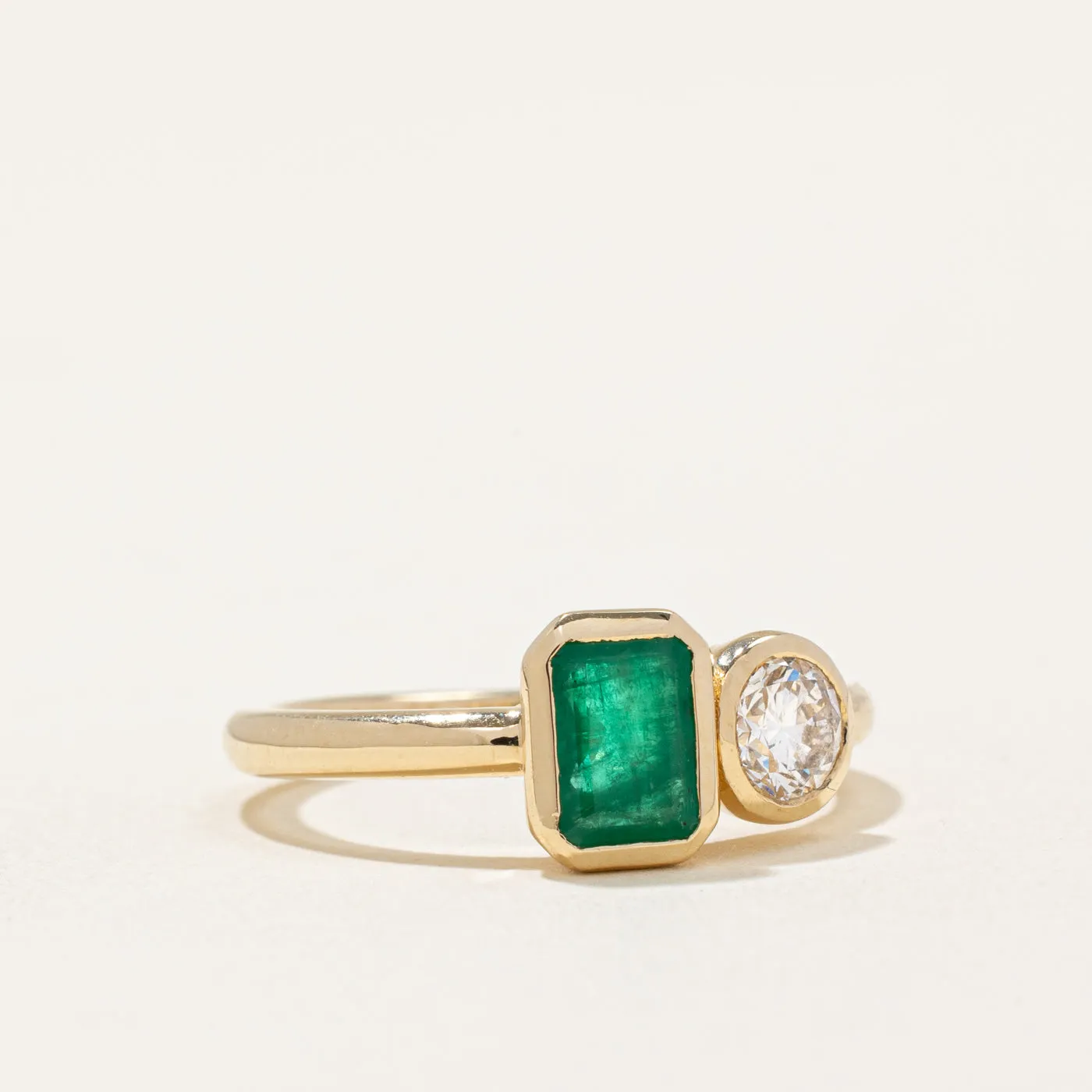 100 Ways Jewelry 100 Ways' Emerald & Diamond Ring | 0.74ct, 0.37ct | SZ 6.75 |