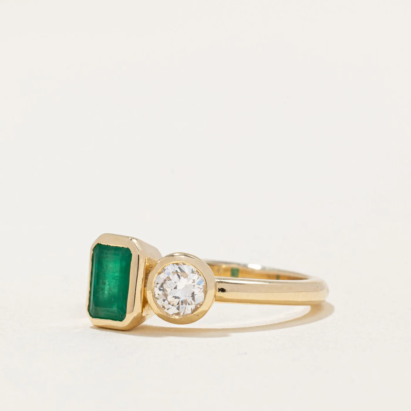 100 Ways Jewelry 100 Ways' Emerald & Diamond Ring | 0.74ct, 0.37ct | SZ 6.75 |