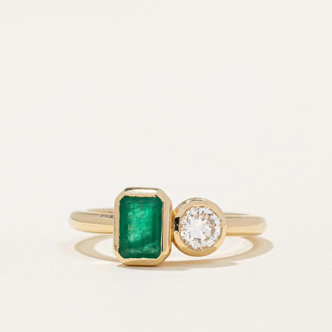 100 Ways Jewelry 100 Ways' Emerald & Diamond Ring | 0.74ct, 0.37ct | SZ 6.75 |